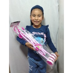 Promo Muñeca Bebe de Goma Suave con Su Coche Baston