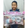 Promo Muñeca Bebe de Goma Suave con Su Coche Baston
